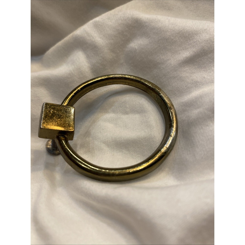 One Brass Ring Pull Handle 2 Inch - Picture 5 of 5